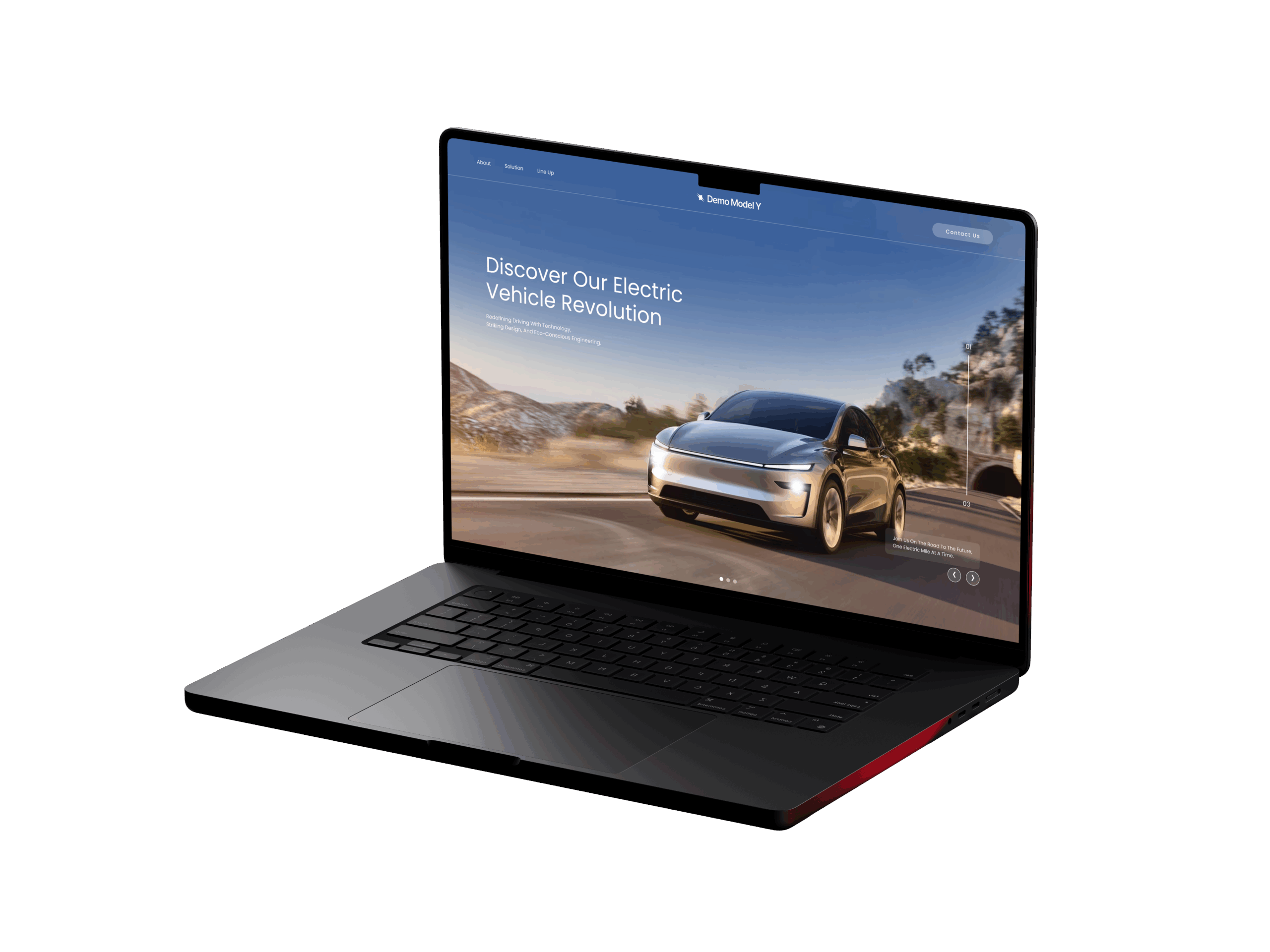 demo model y mockup