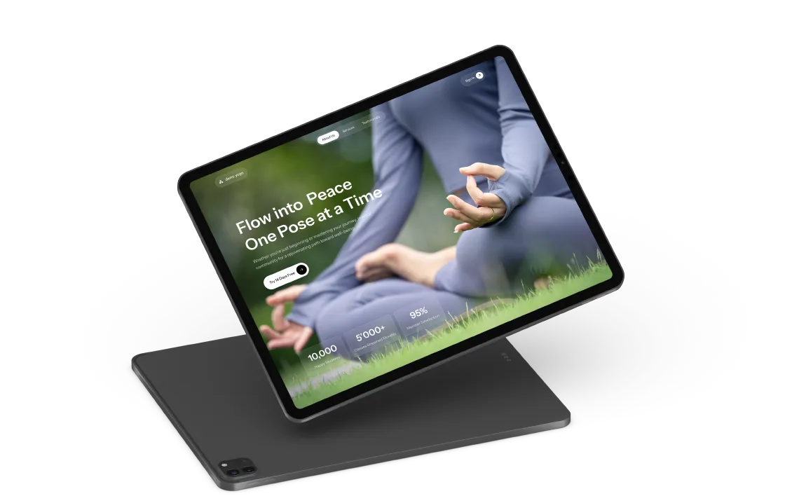Feel the Balance with Our Yoga Landing